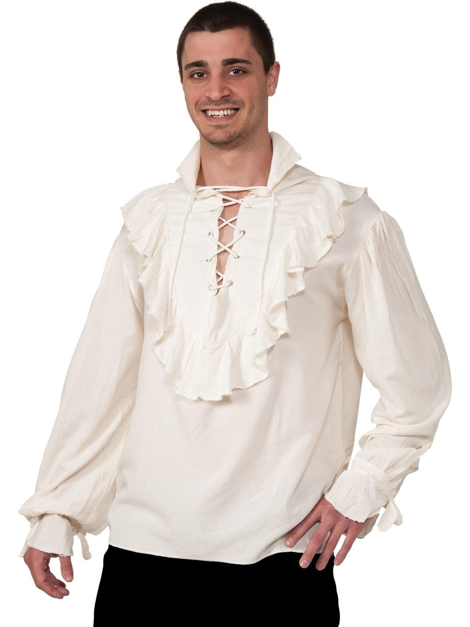 Adult Ecru Pirate Shirt Costume - costumes.com
