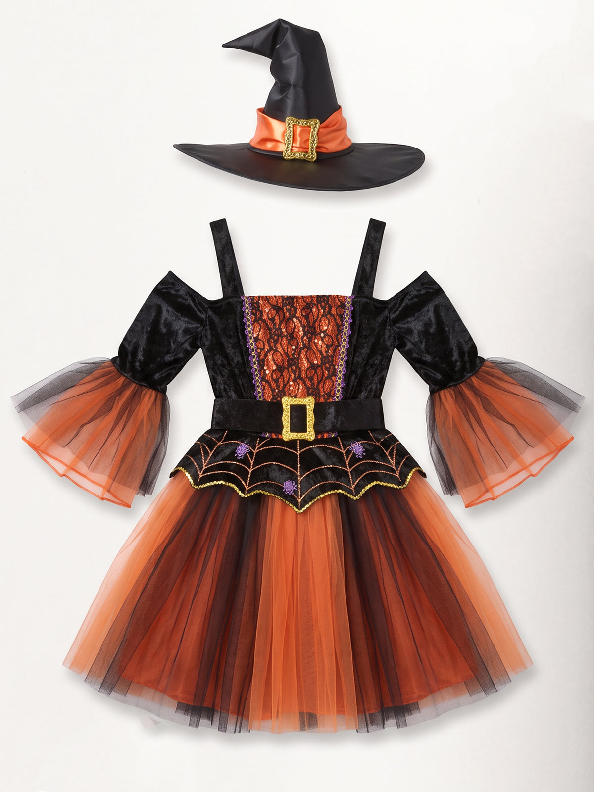 Women's Black and Orange Enchanted Witch Costume - costumes.com