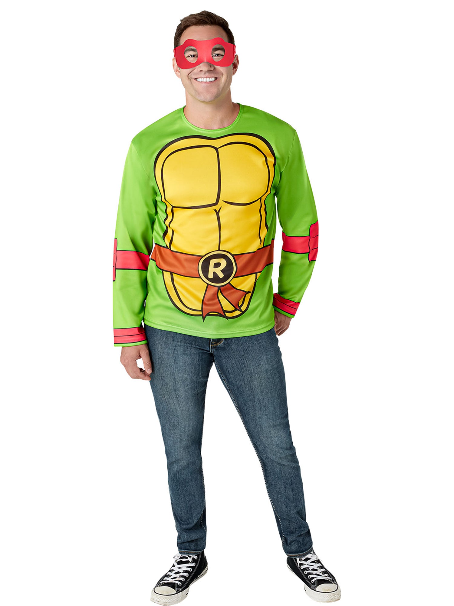 Men's Teenage Mutant Ninja Turtles Classic Raphael Costume Top and Mask - costumes.com