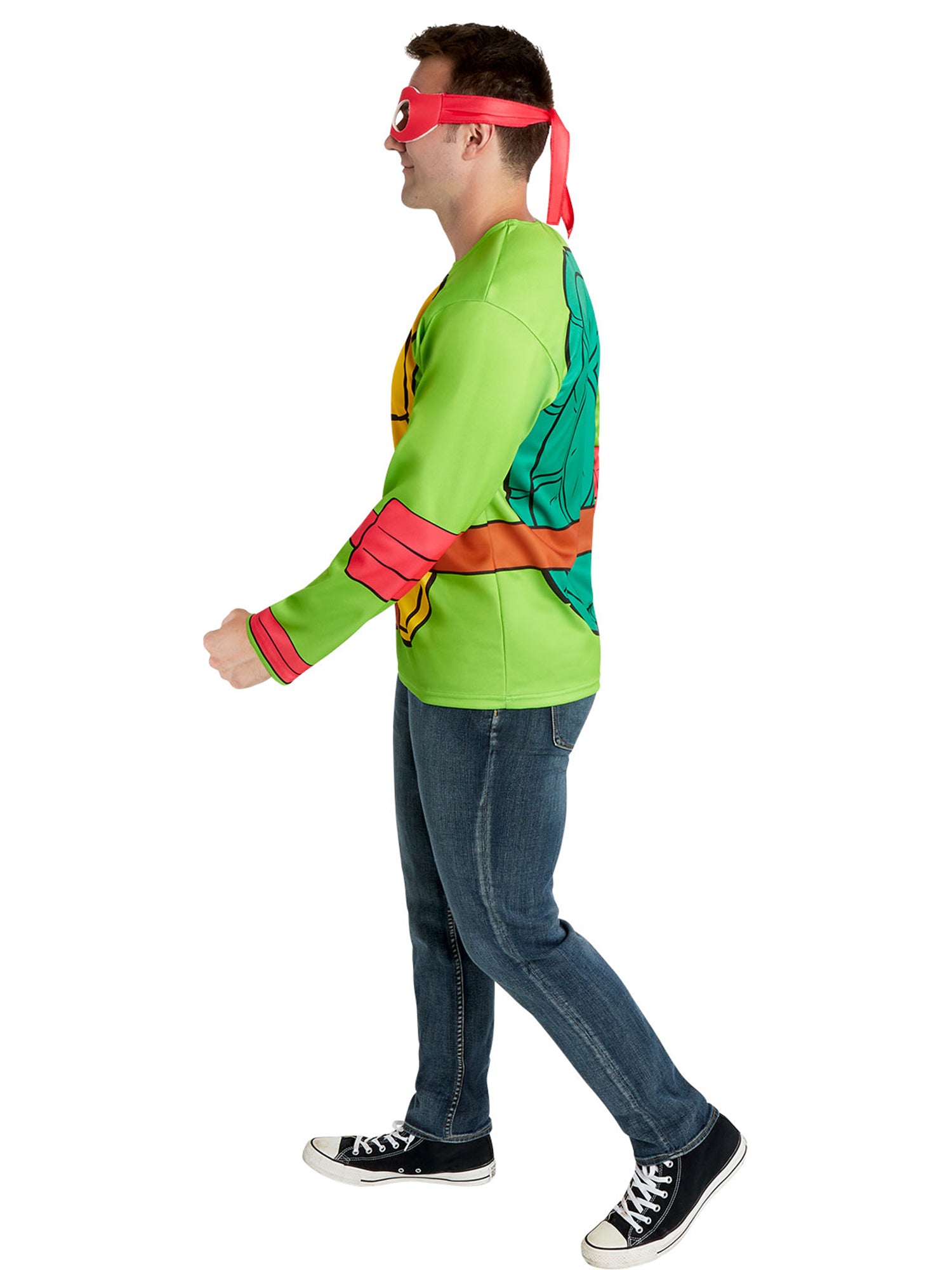 Men's Teenage Mutant Ninja Turtles Classic Raphael Costume Top and Mask - costumes.com