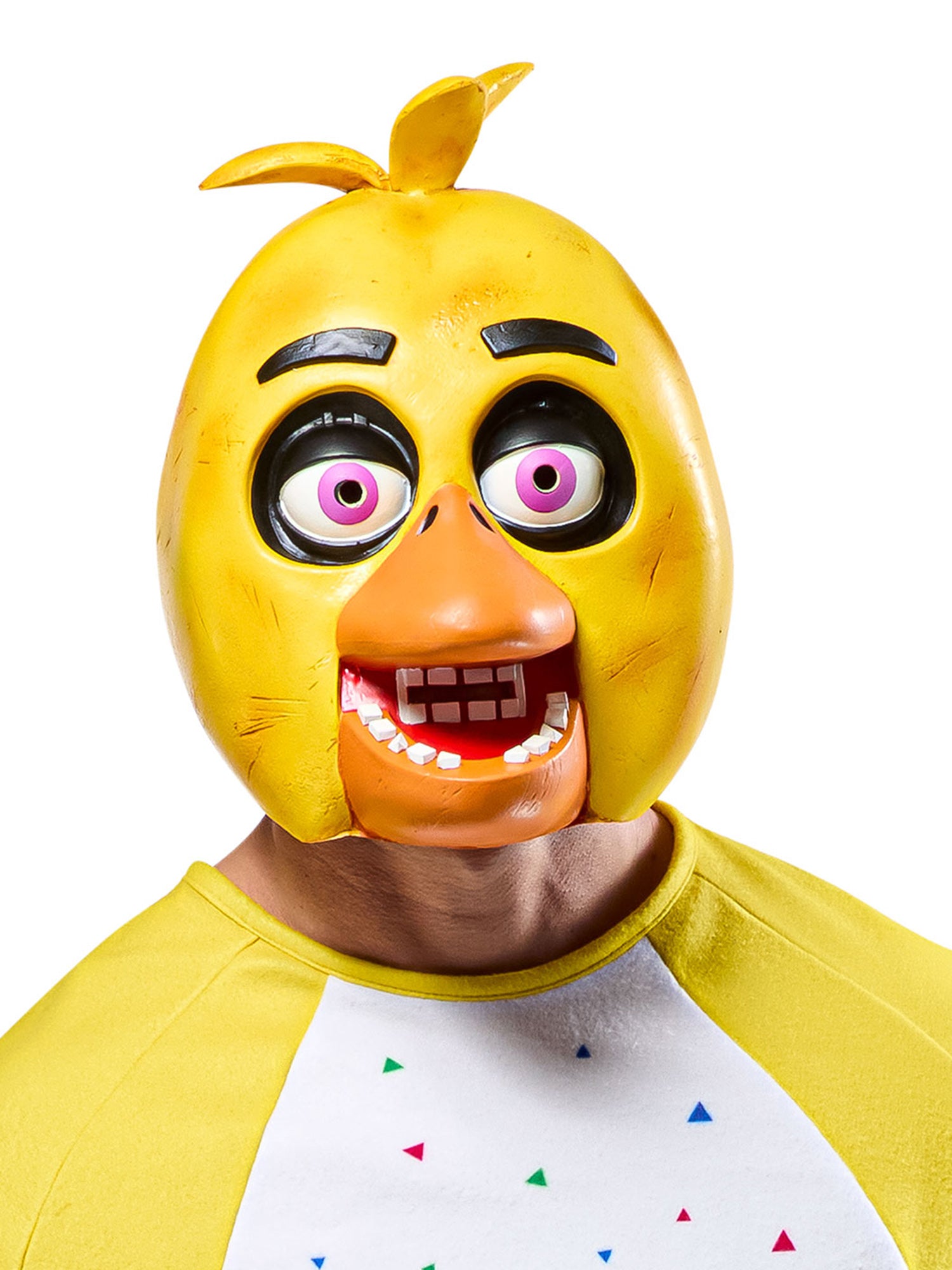 Adult Five Nights At Freddy's Chica Overhead Latex Mask - costumes.com