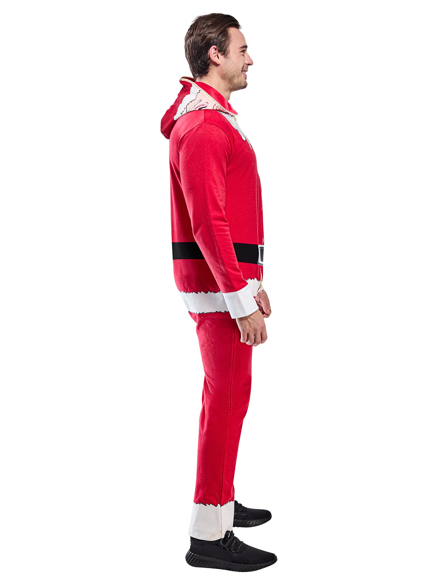 Adult Santa Claus Zipsters Hooded Costume - costumes.com