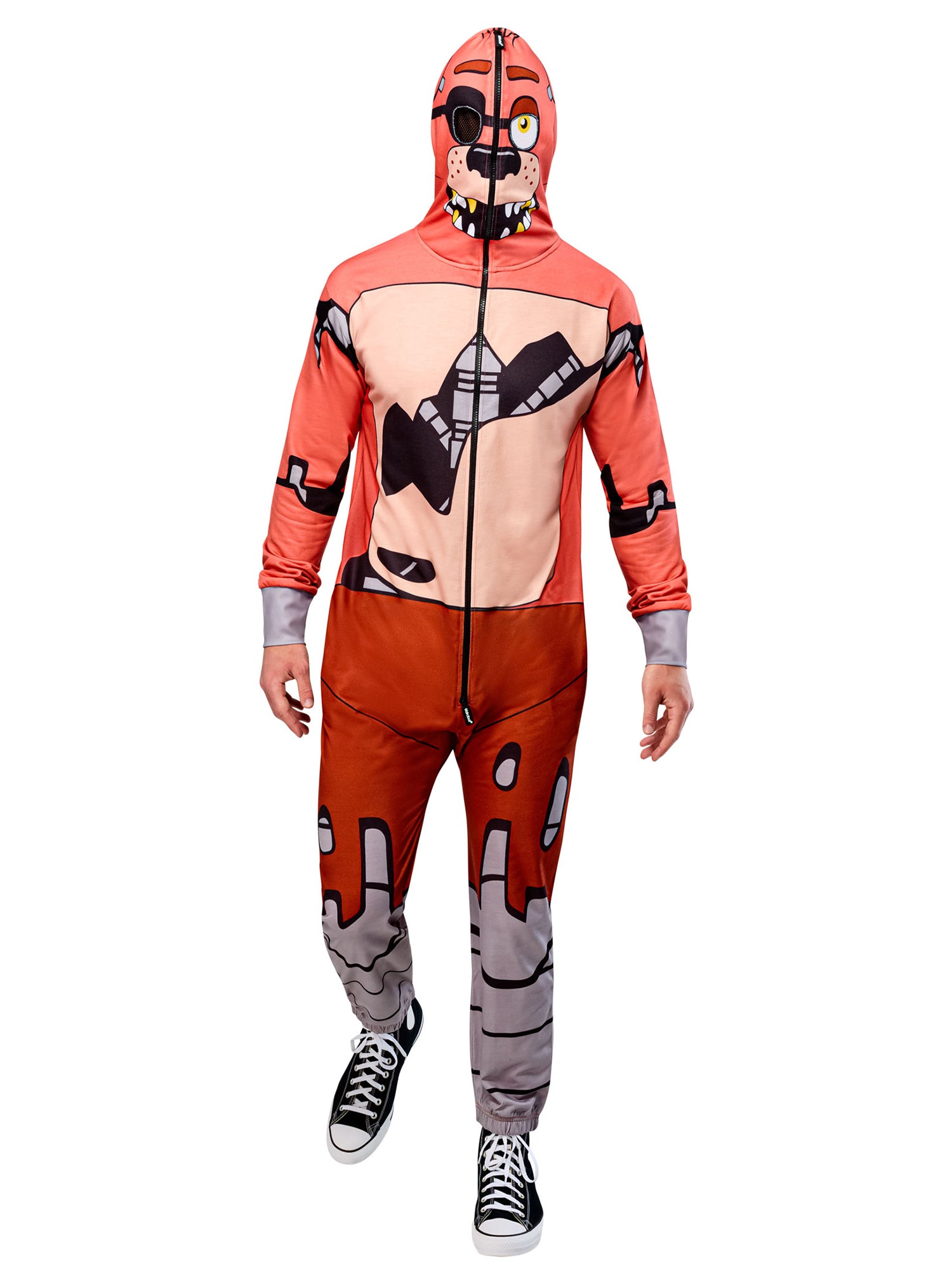 Men's Five Nights at Freddy's 2 Foxy Zipsters Costume - Deluxe - costumes.com