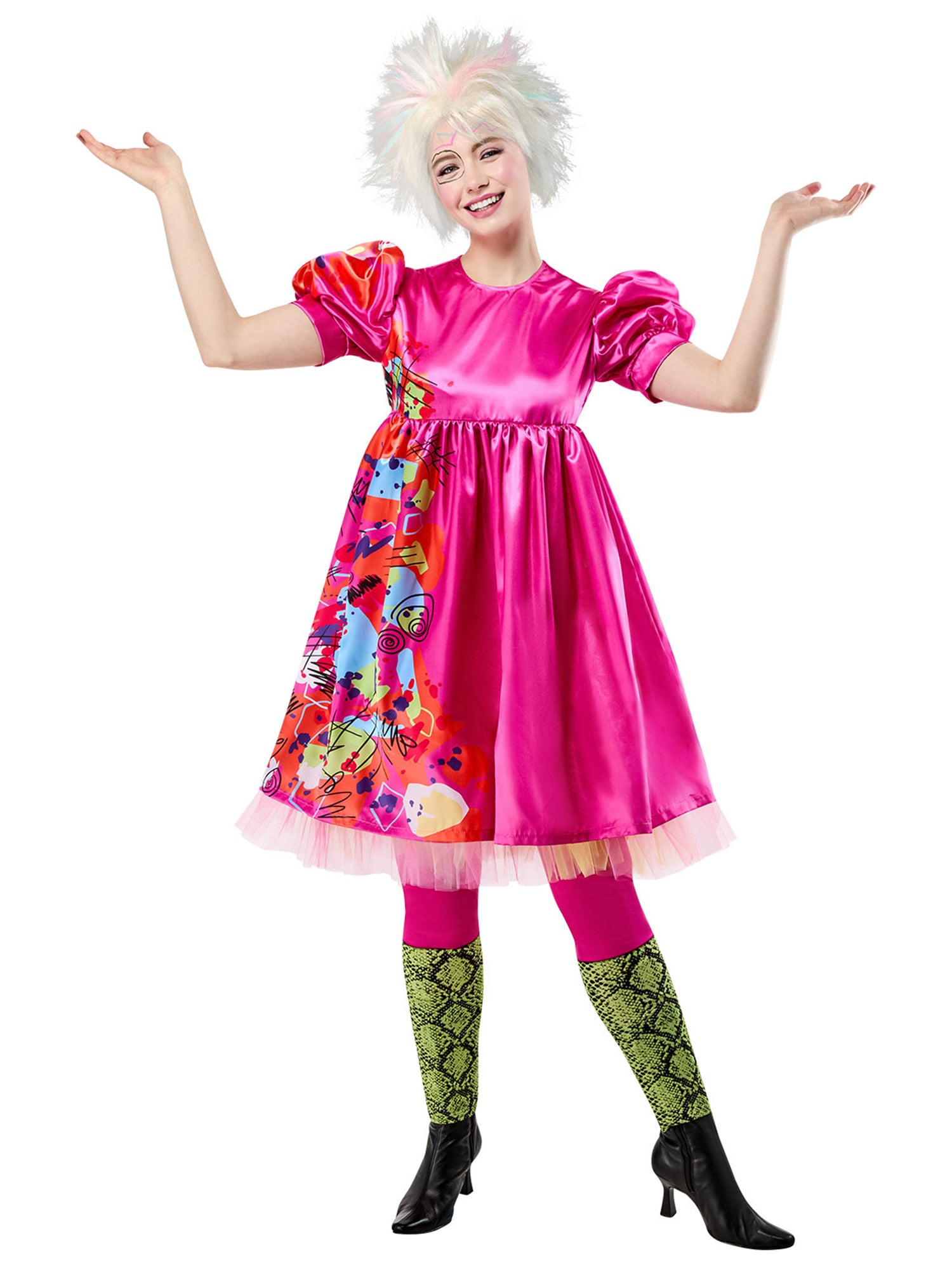 weird barbie pink dress Women's Barbie Movie Weird Barbie Costume
