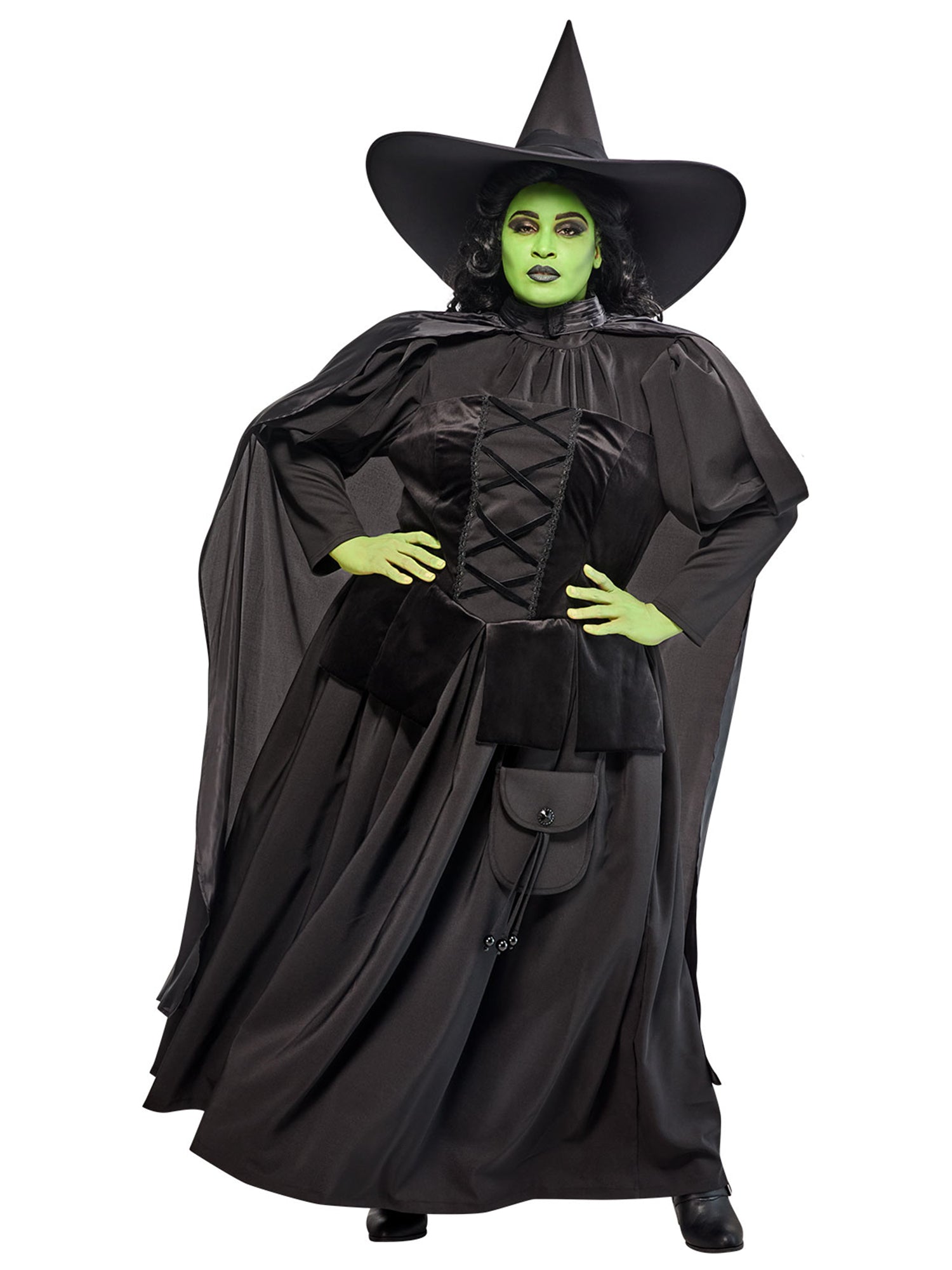 Disney Oz The Great‎ & Powerful Wicked Witch Hat Black Satin Adult One Size Adult Wicked Witch Costume for Women main image 2