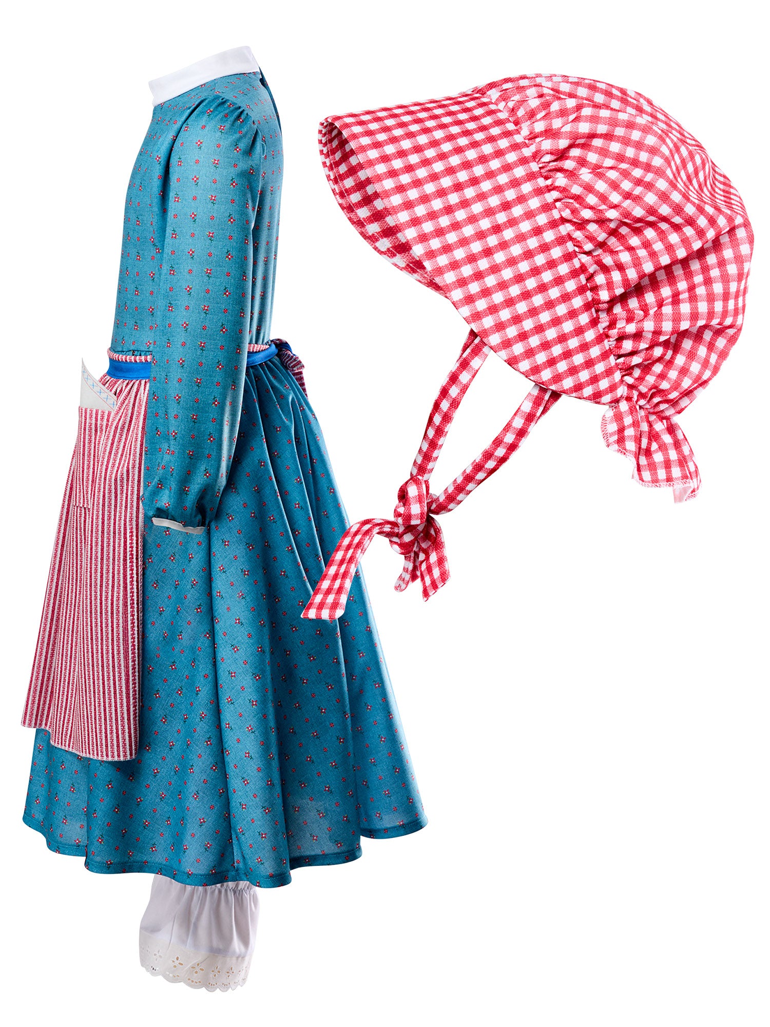 Girls' American Girl Kirsten Larson Dress with Bonnet Costume Set - costumes.com