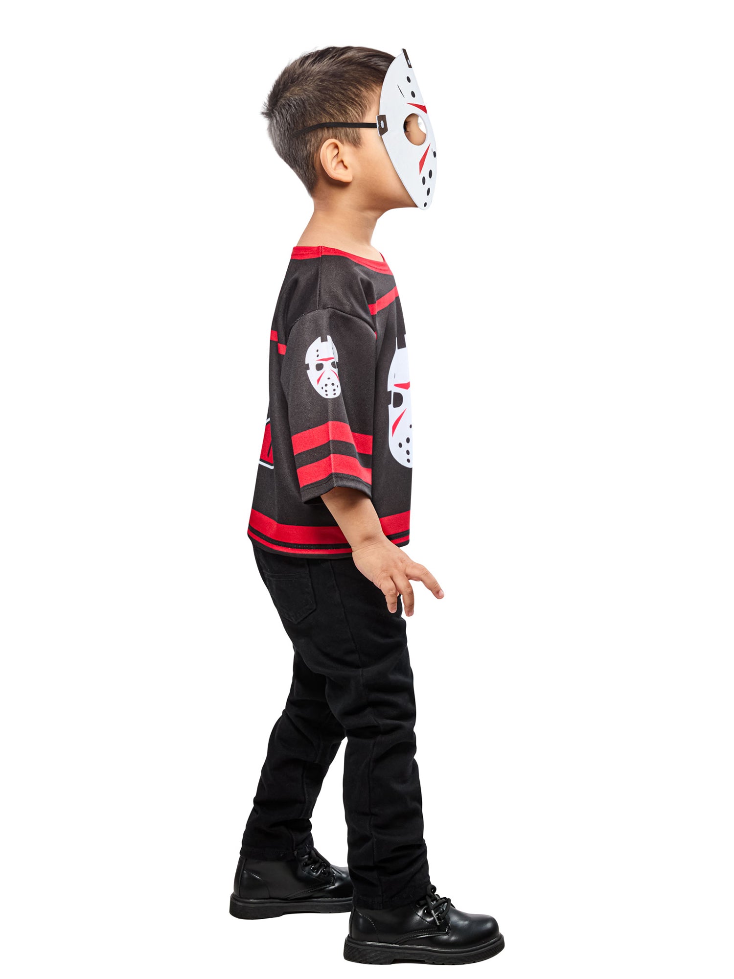 Friday the 13th Jason Voorhees Costume Top with Mask for Toddlers - costumes.com