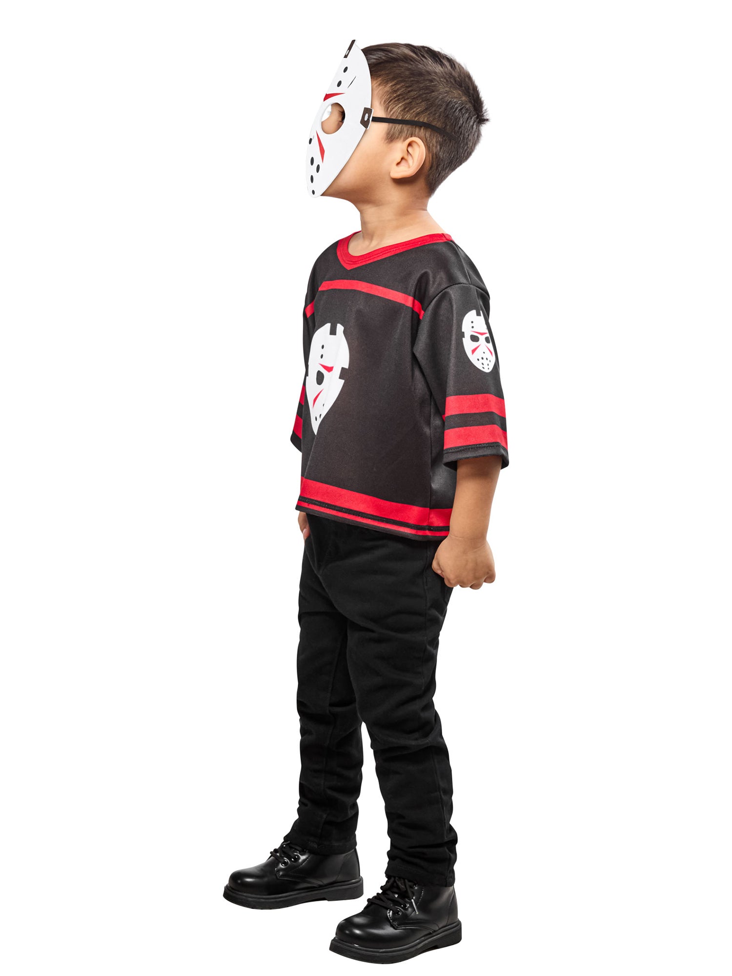 Friday the 13th Jason Voorhees Costume Top with Mask for Toddlers - costumes.com