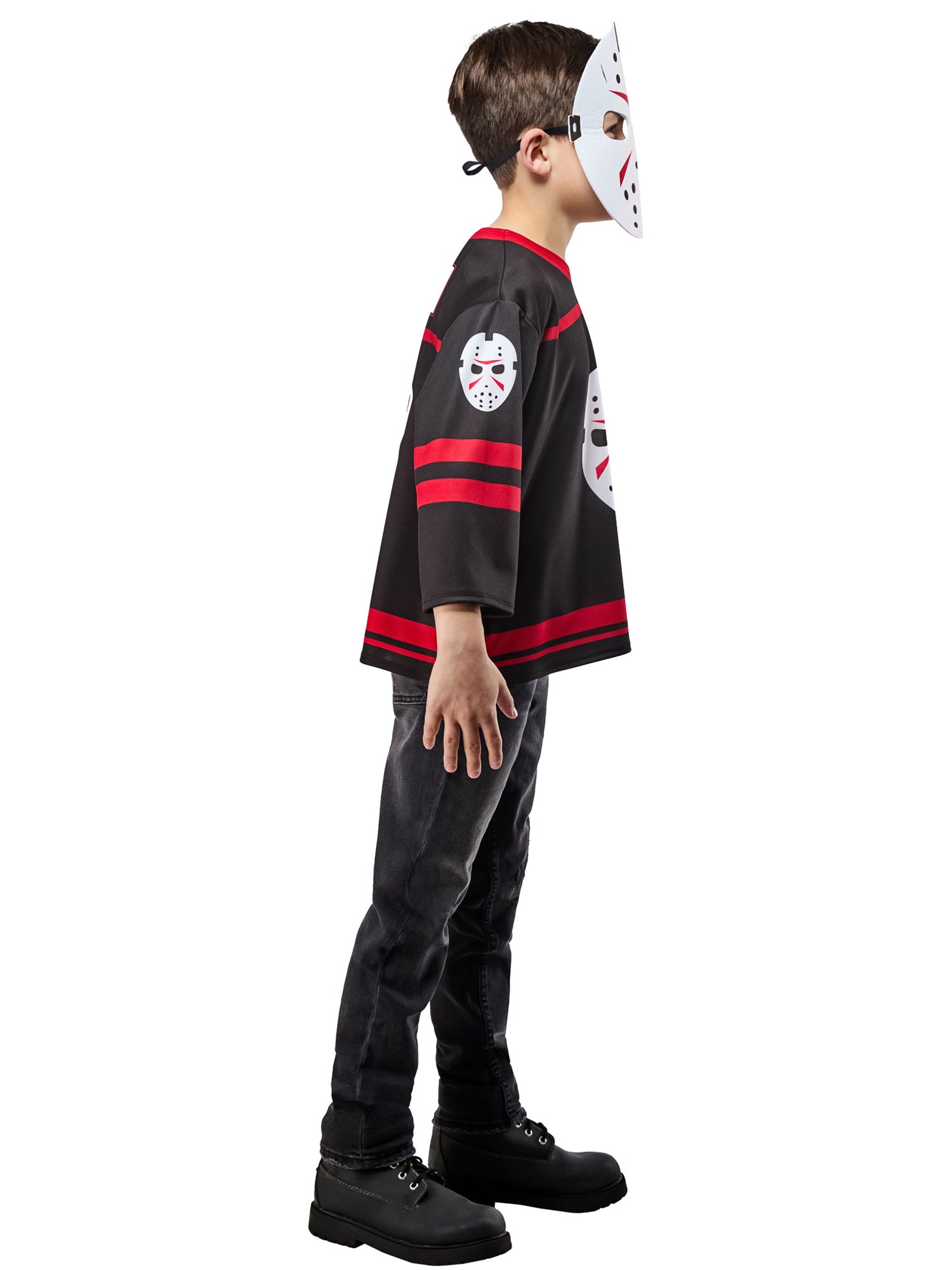 Boys' Friday the 13th Jason Voorhees Costume Top with Mask - costumes.com