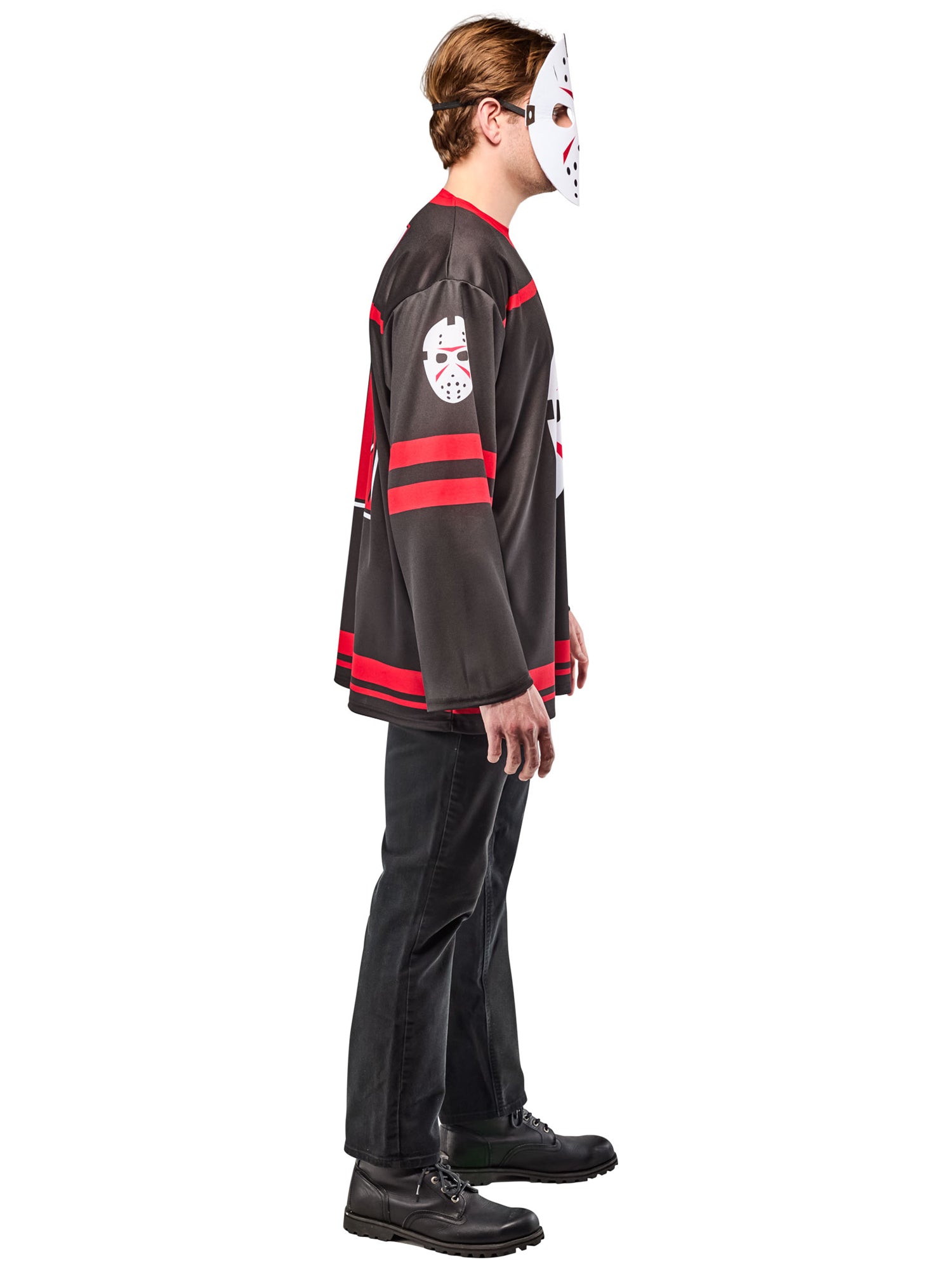 Men's Friday the 13th Jason Voorhees Costume Top with Mask - costumes.com