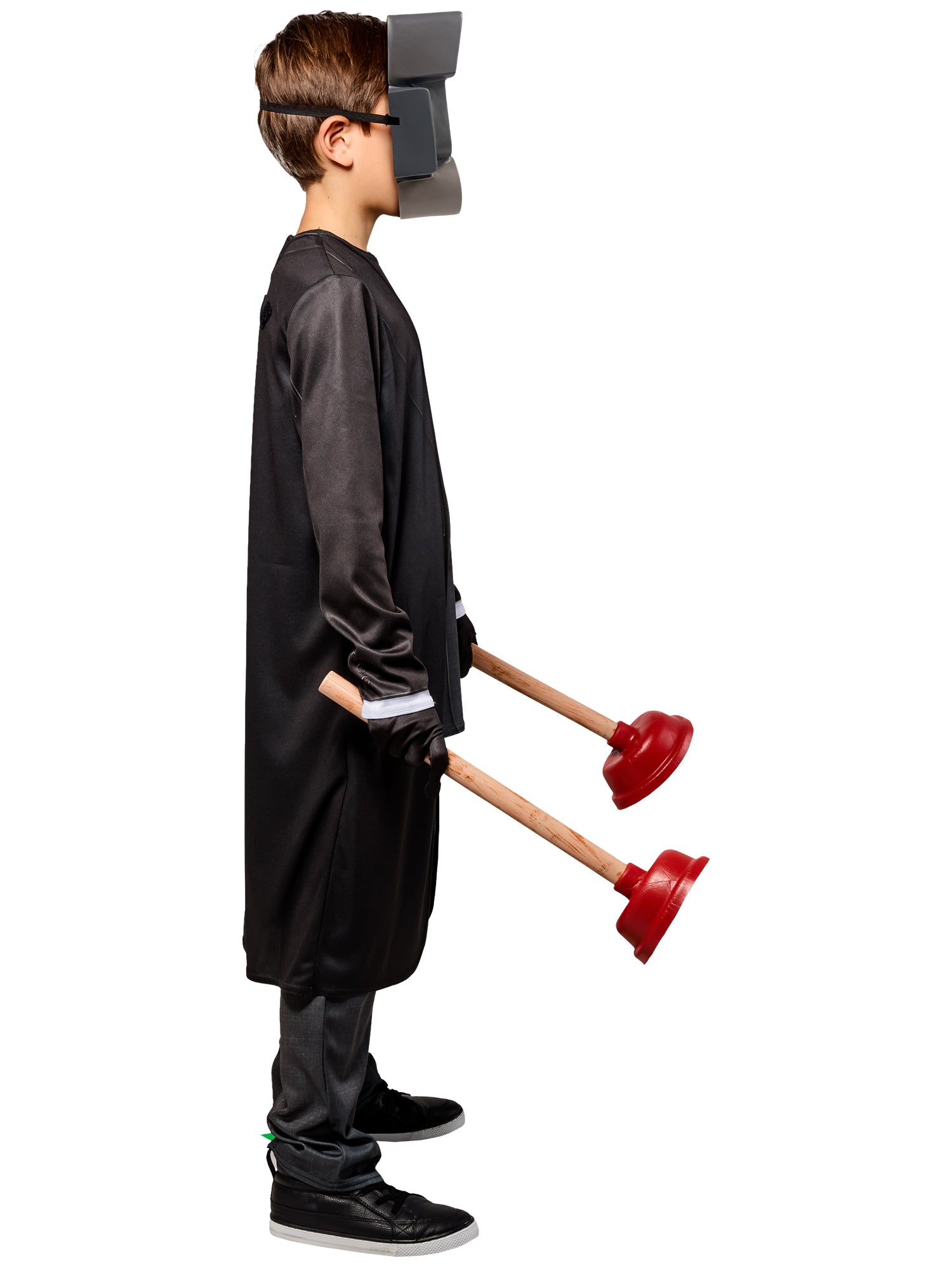 Boys' Skibidi Toilet Plungerman Costume - Deluxe - costumes.com