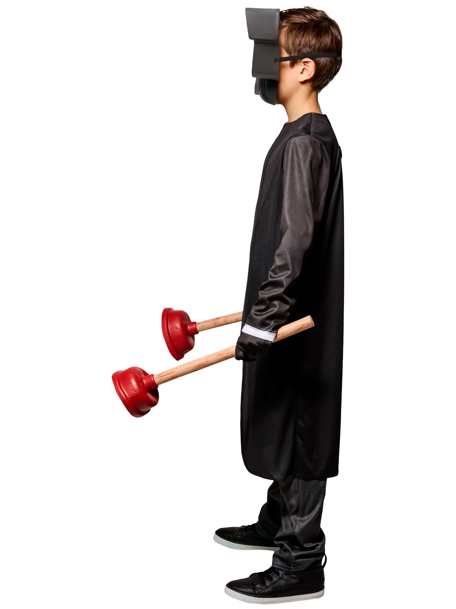 Boys' Skibidi Toilet Plungerman Costume - Deluxe - costumes.com
