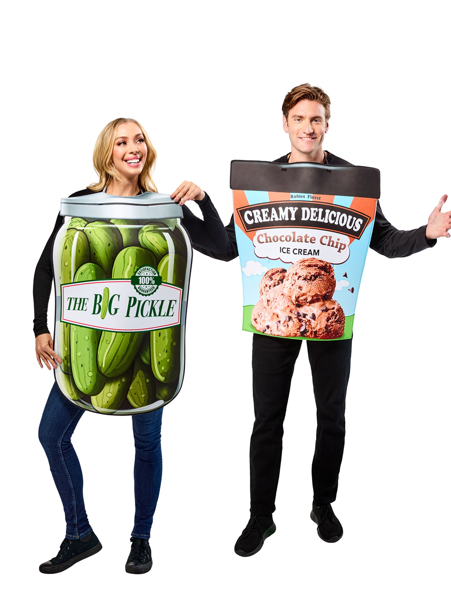 Adult Pickles and Ice Cream Couples Costume - costumes.com