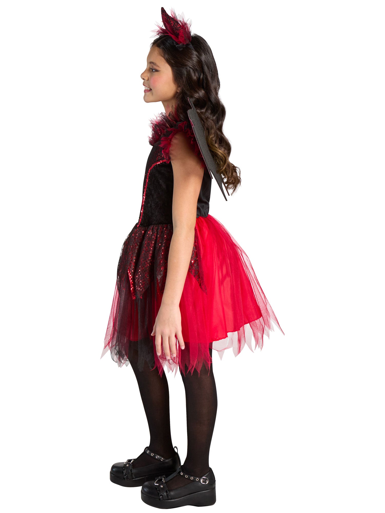 Girls' Sequin Red Devil Costume - costumes.com