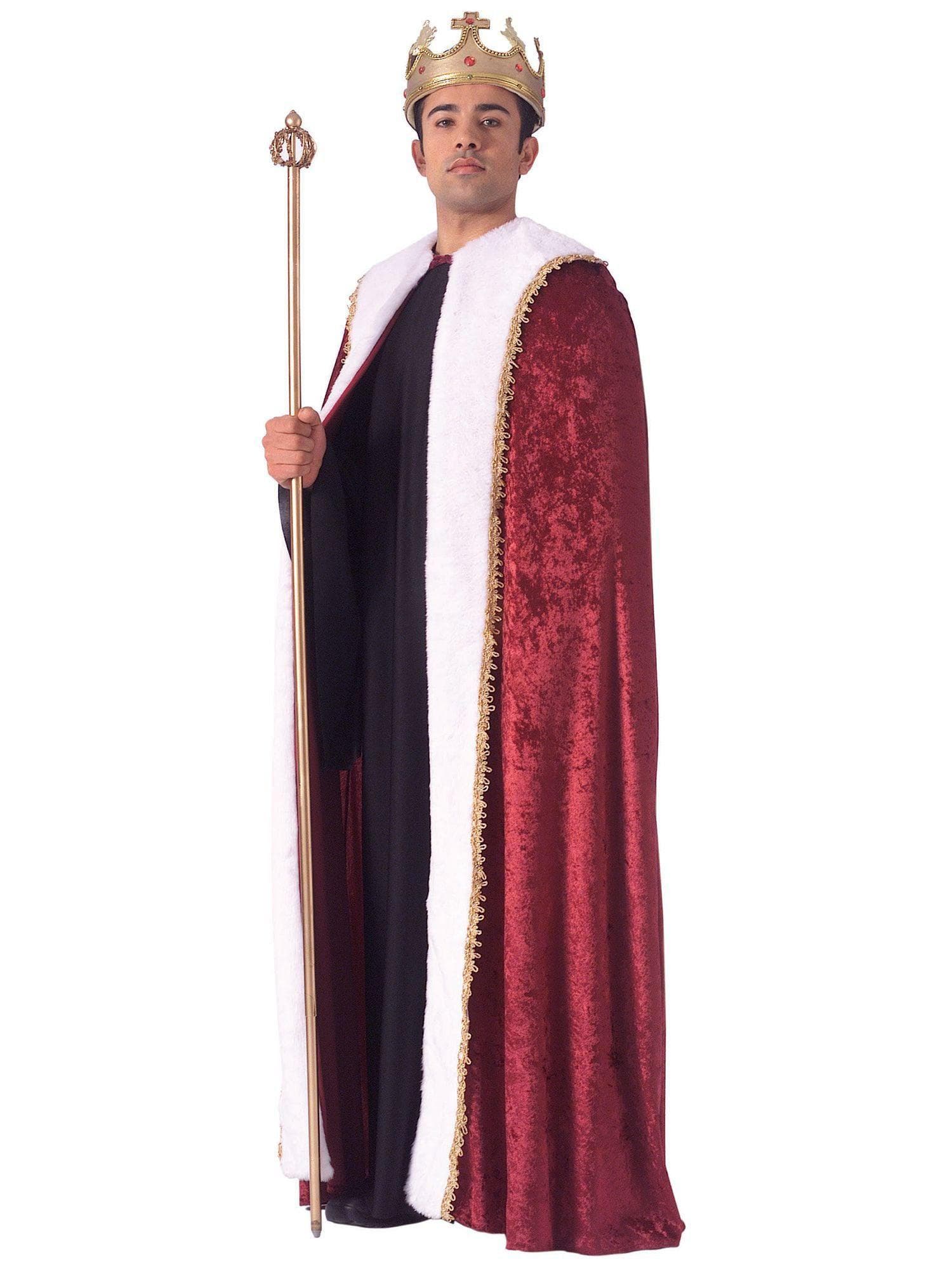 Adult Burgundy Royal King Robe - costumes.com