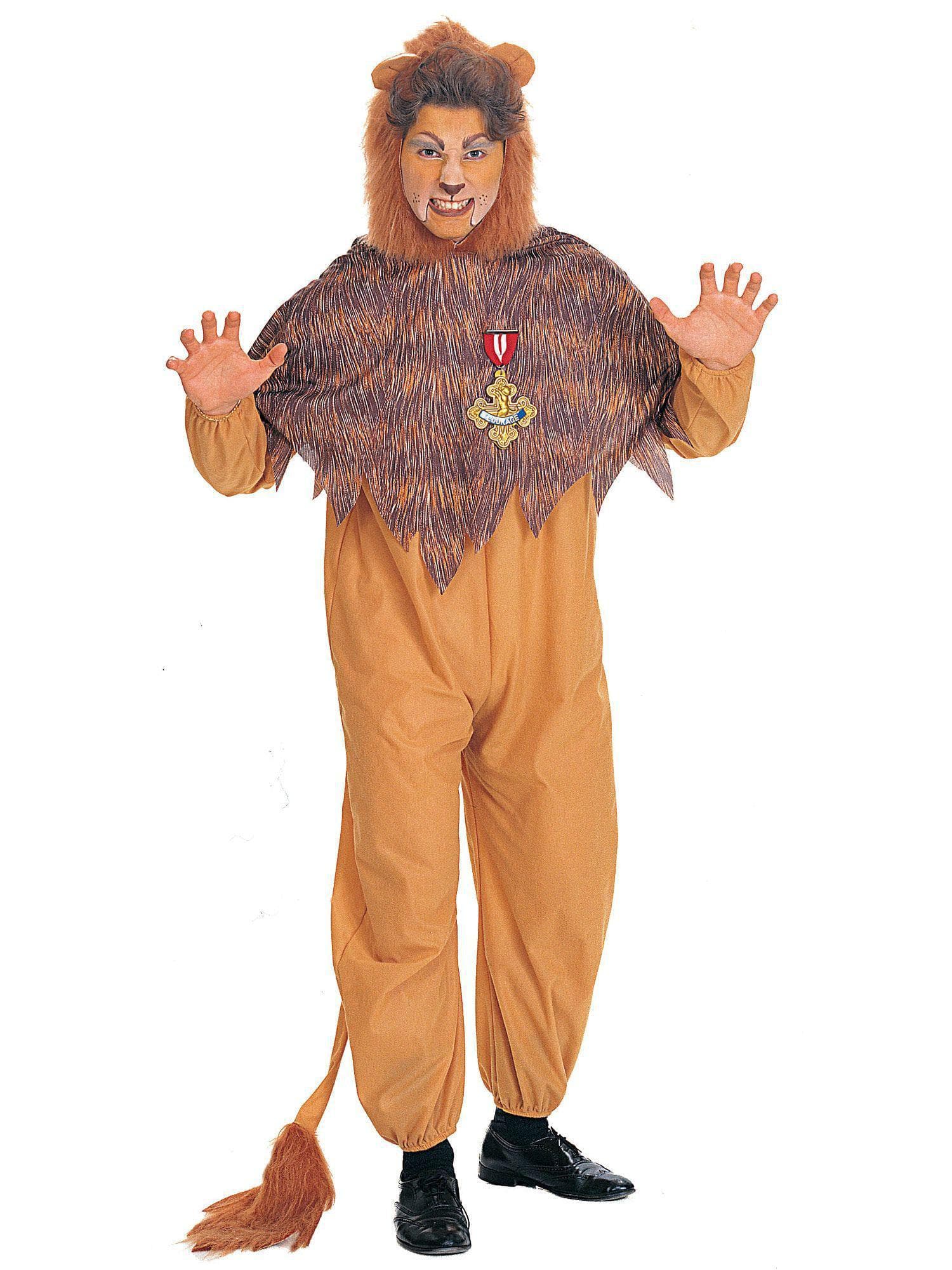 Adult Plus Size Wizard of Oz Cowardly Lion Costume - costumes.com