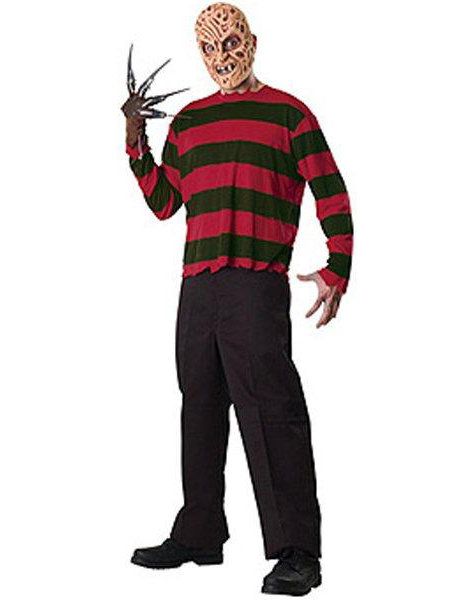 Men's A Nightmare on Elm Street Freddy Krueger Shirt, Mask and Glove S Men's A Nightmare on Elm Street Freddy Krueger Shirt, Mask and Glove S