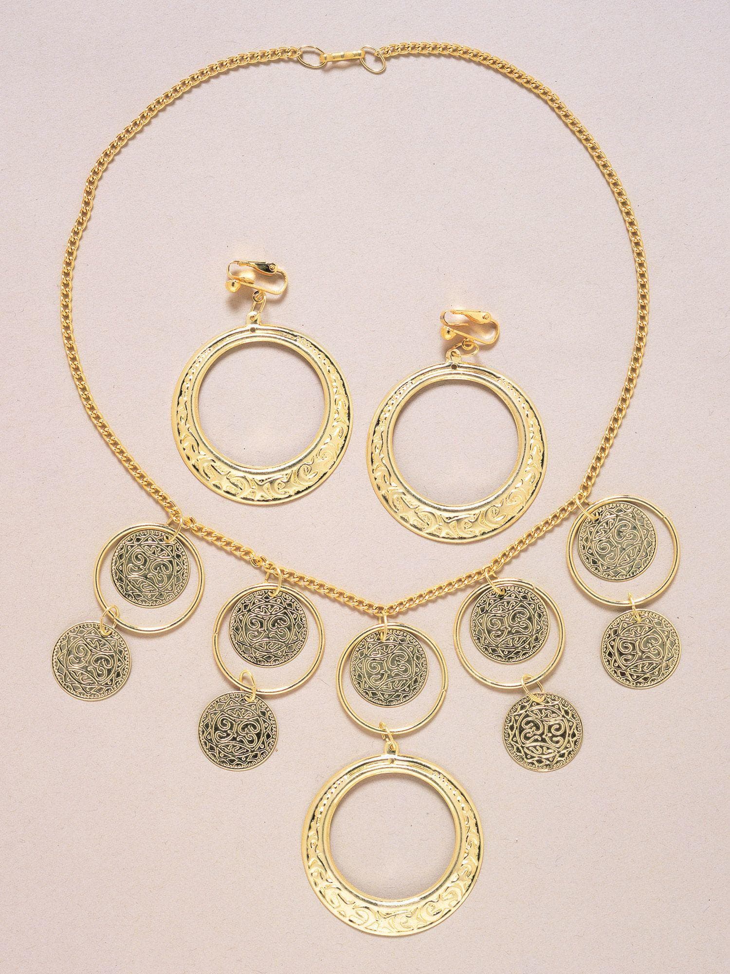 Adult Bohemian Inspired Necklace And Earrings - costumes.com