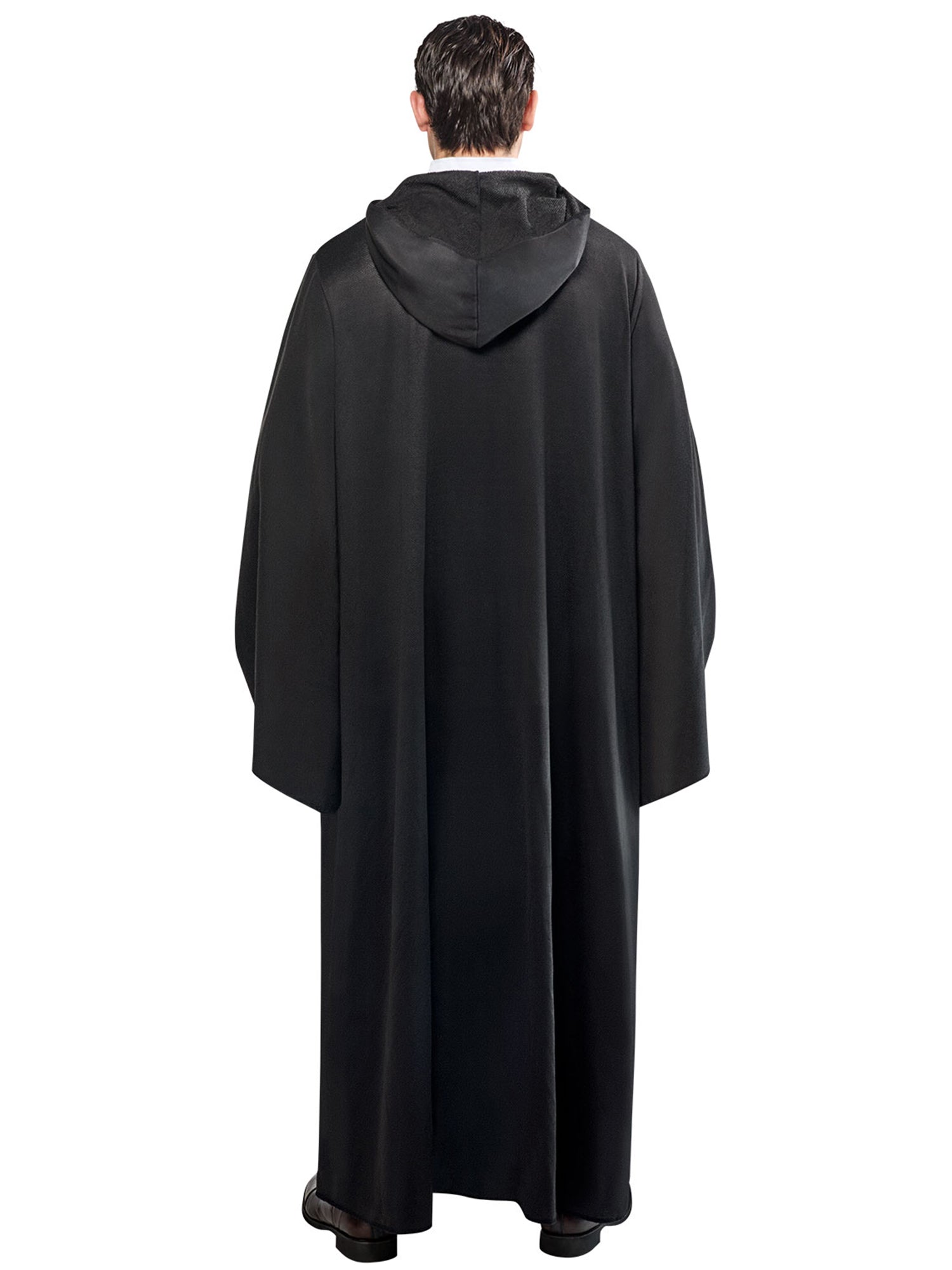 Adult Black Full Length Hooded Renaissance Cloak - costumes.com