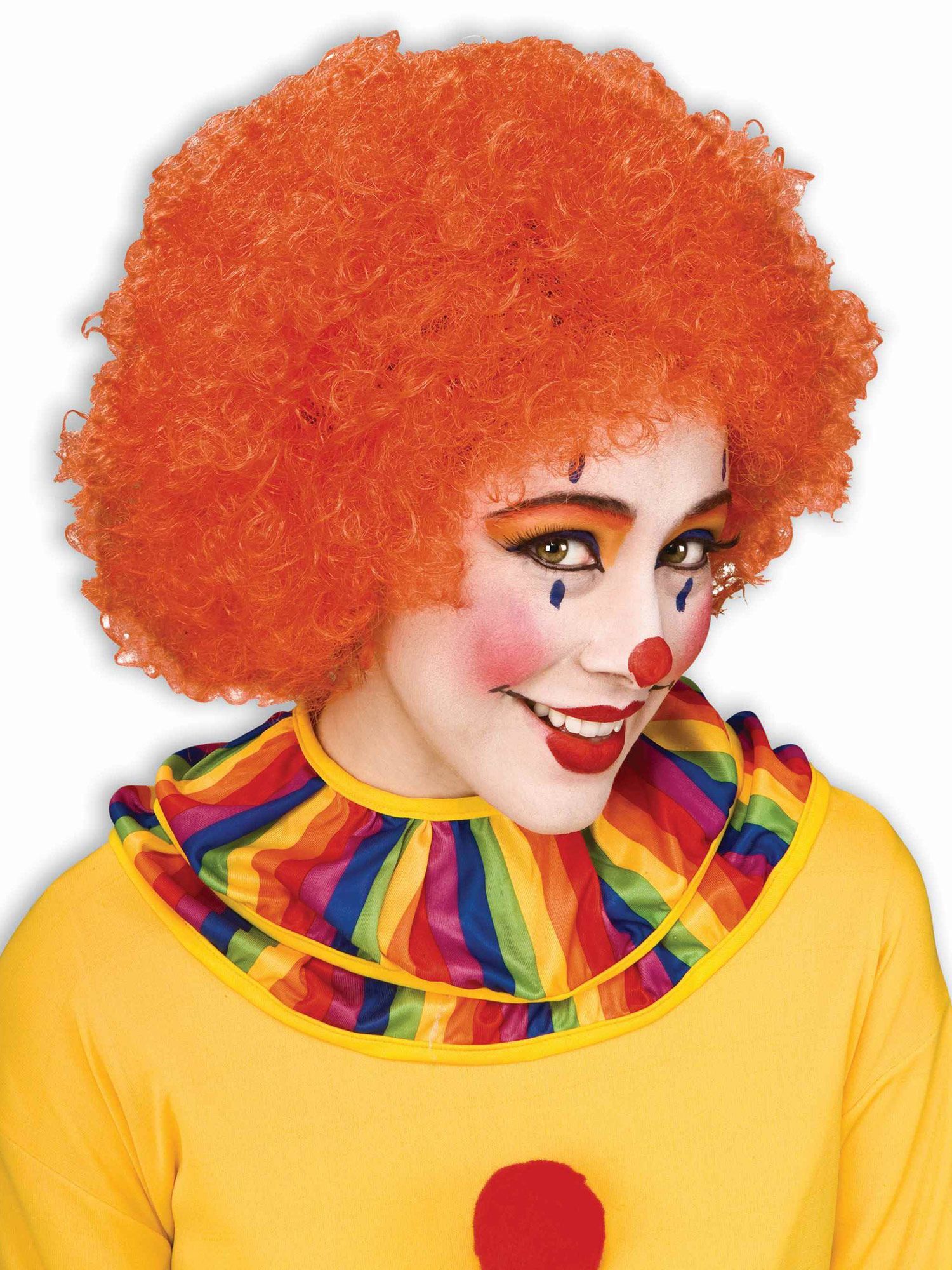 Adult Orange Curly Party Wig - costumes.com