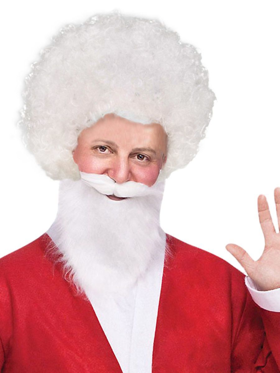 Adult White Curly Party Wig - costumes.com