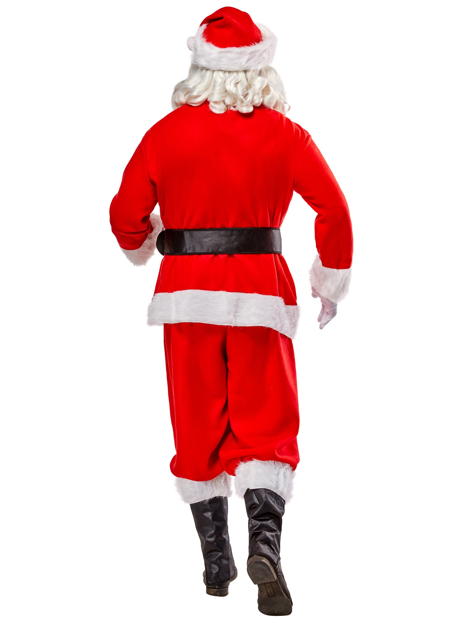 Men's Big and Tall Flannel Santa Suit Costume - costumes.com
