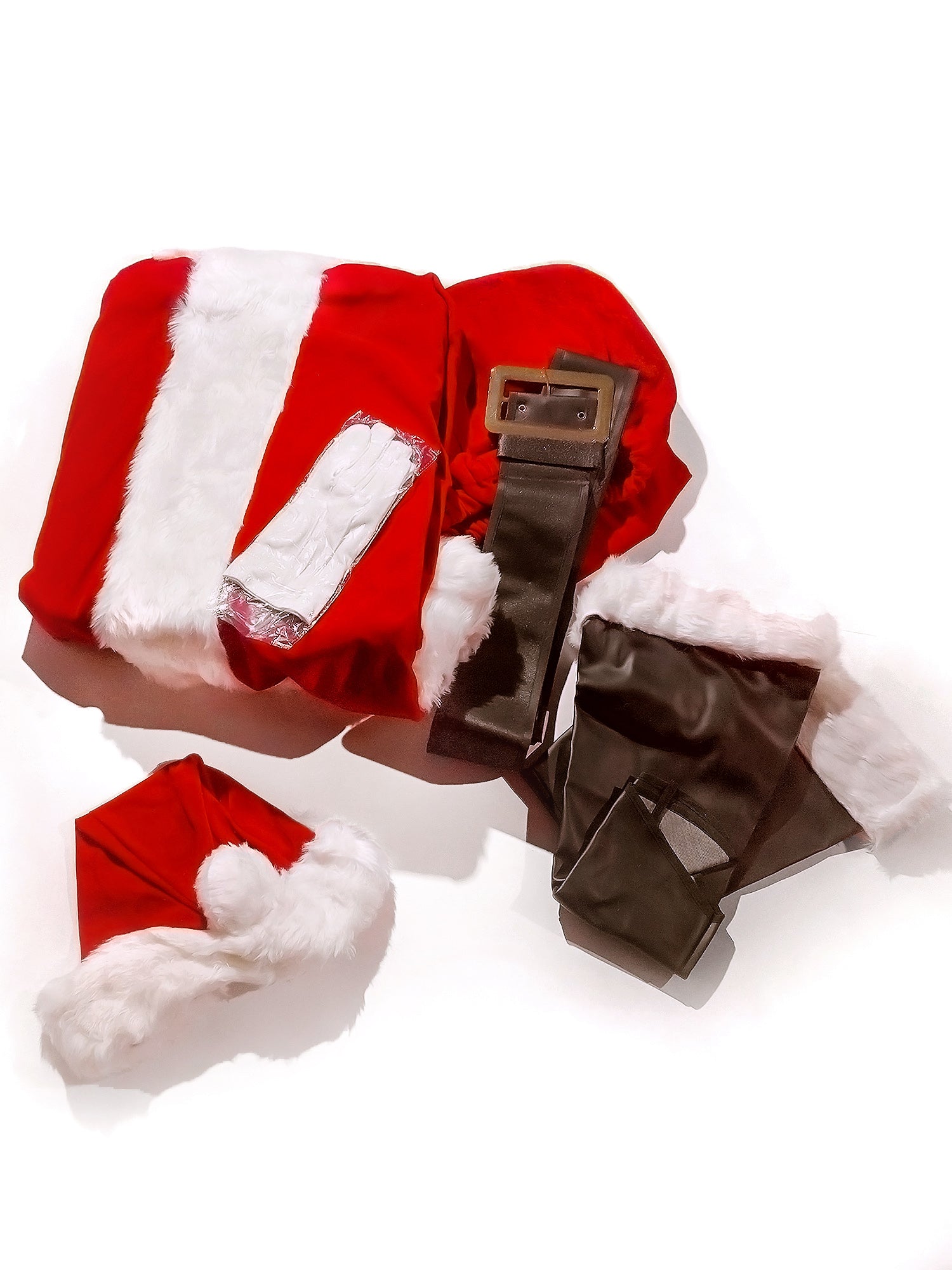 Men's Big and Tall Ultra Velvety Santa Suit Costume - Deluxe - costumes.com
