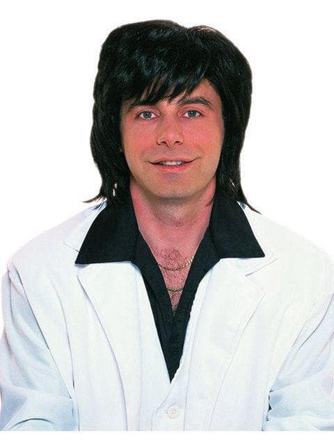 Men's Black 1970's Shag Wig - costumes.com