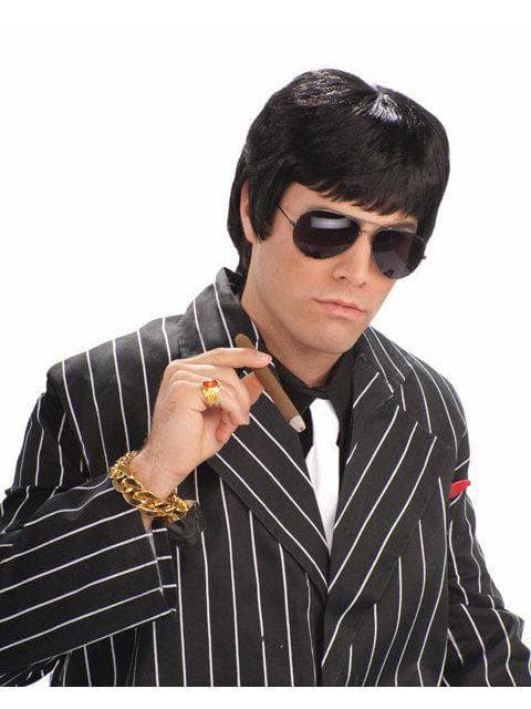 Men's Black Wise Guy Tony Wig - costumes.com