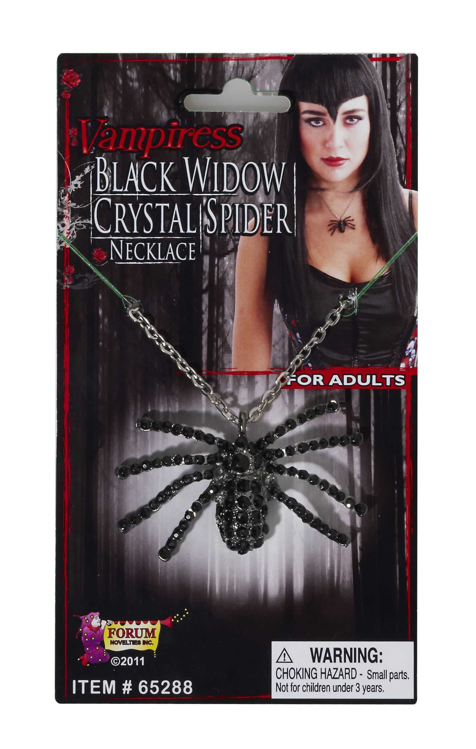 Adult Black Widow Necklace - costumes.com