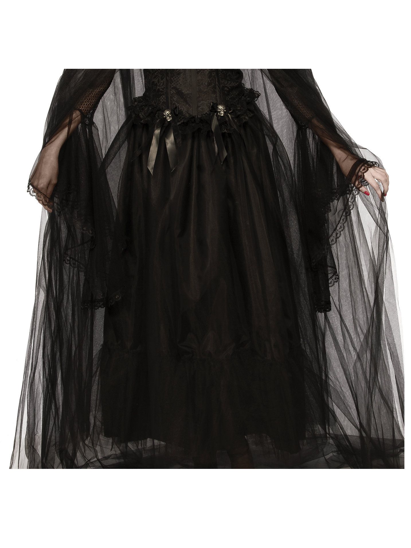 Women's Black Tulle Soulless Gothic Skirt - costumes.com