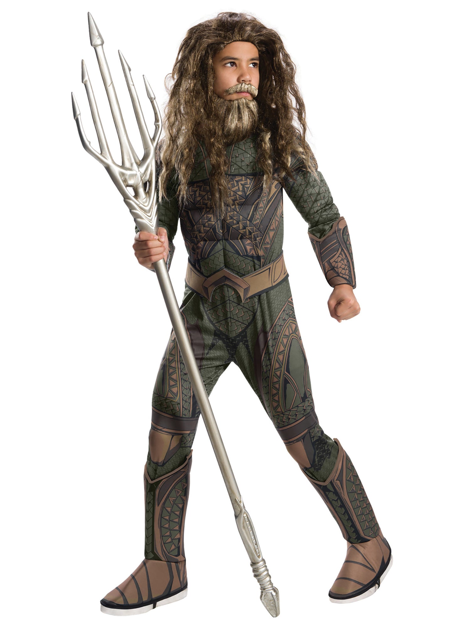 Kids' Silver Justice League Aquaman Trident - costumes.com