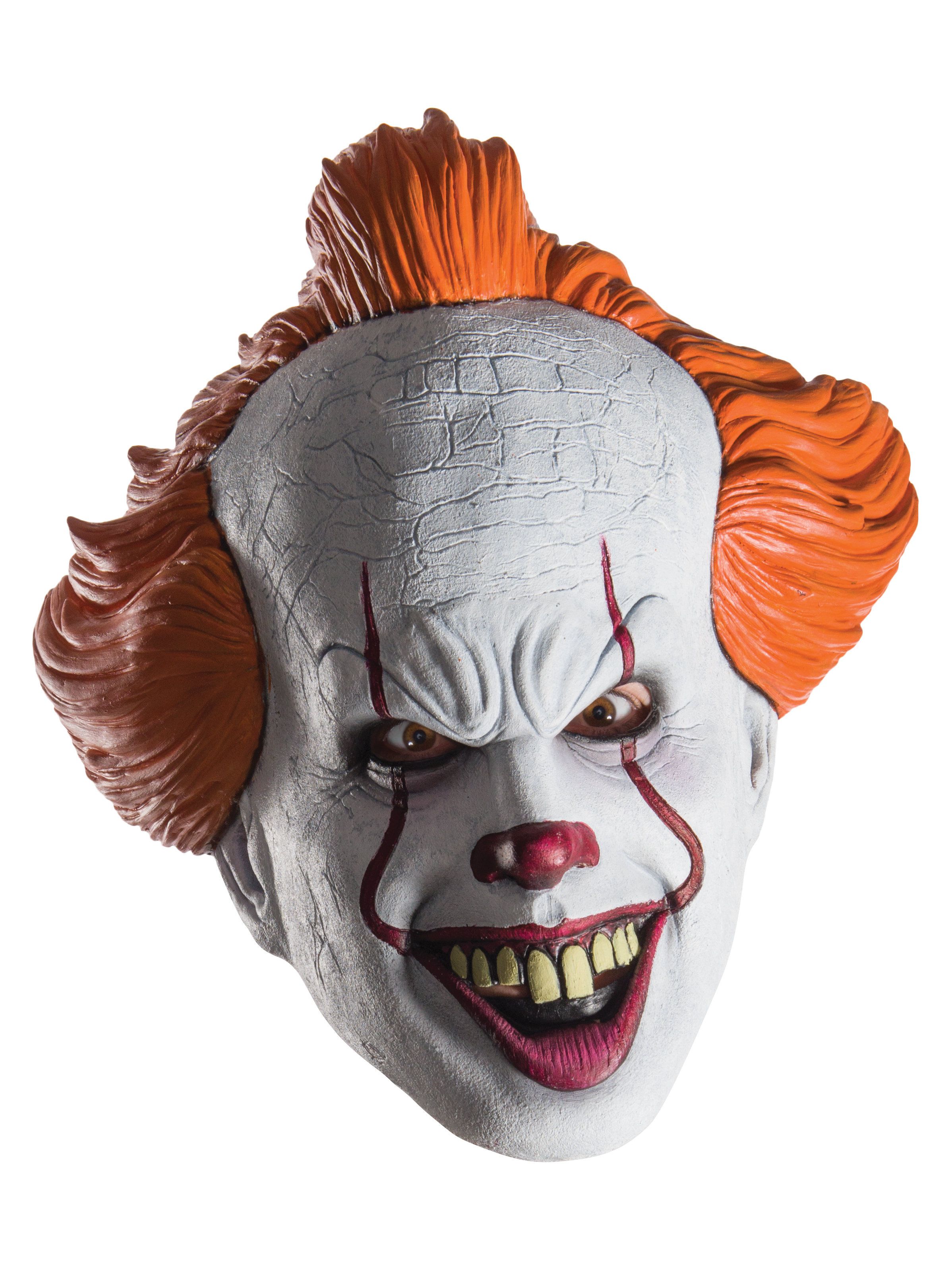 Adult It Pennywise 3/4 Mask - 2017 Movie - costumes.com