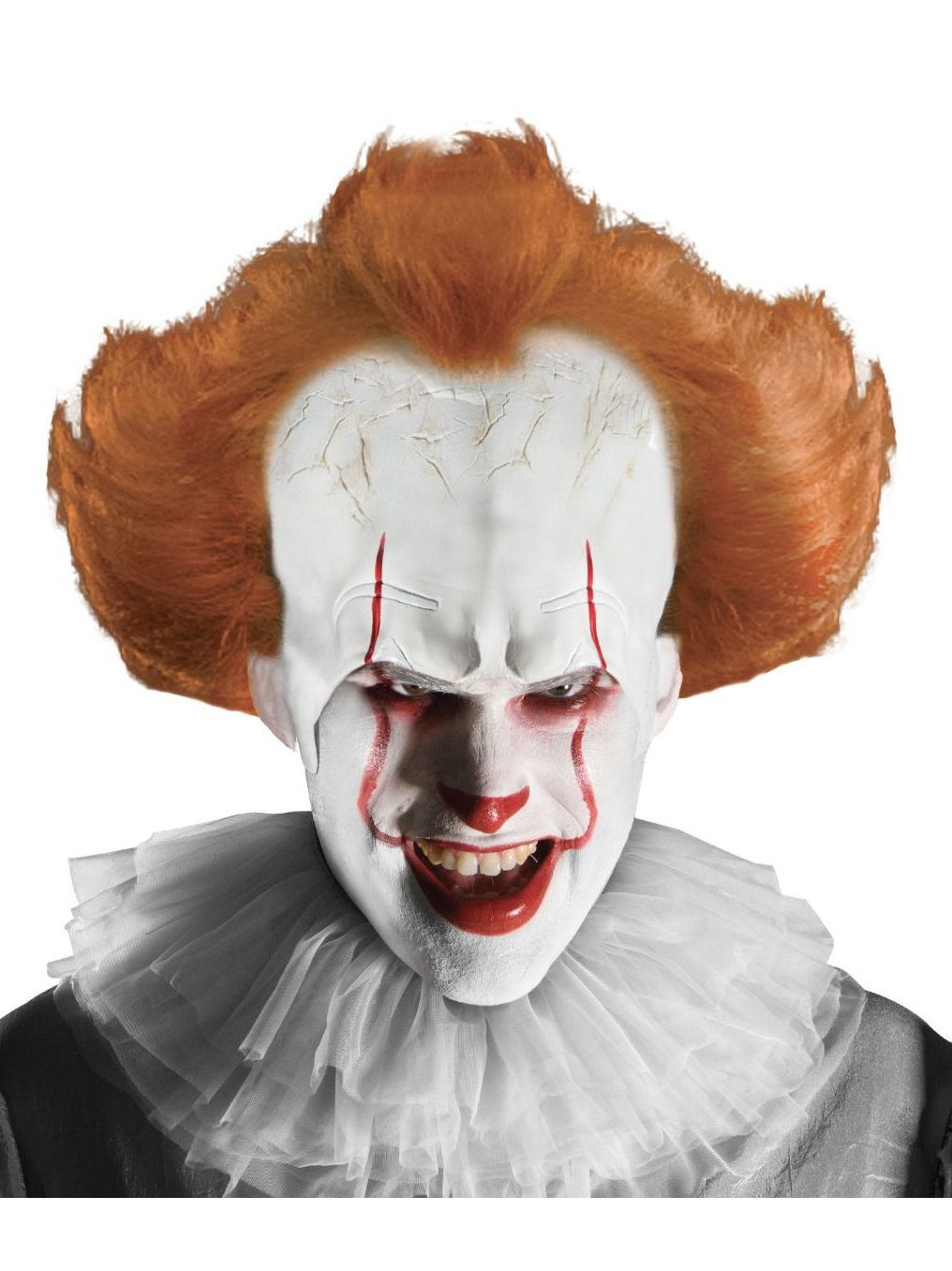 Men's It Pennywise Wig with Attached Headpiece- 2017 Movie - costumes.com