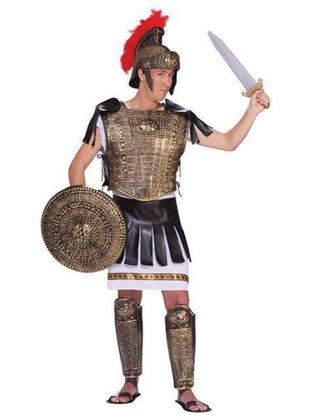 Adult Roman Soldier Set Gold Costume