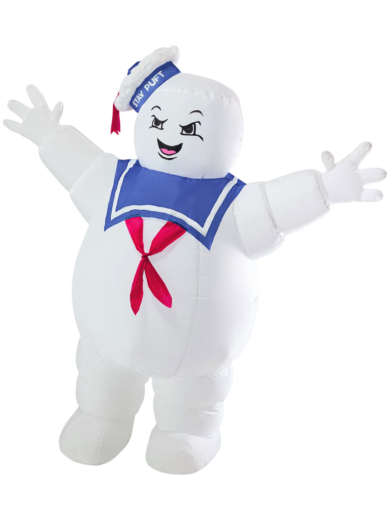 5.5 Foot Ghostbusters Classic Stay Puft Marshmallow Man Halloween Inflatable Lawn Decoration - costumes.com