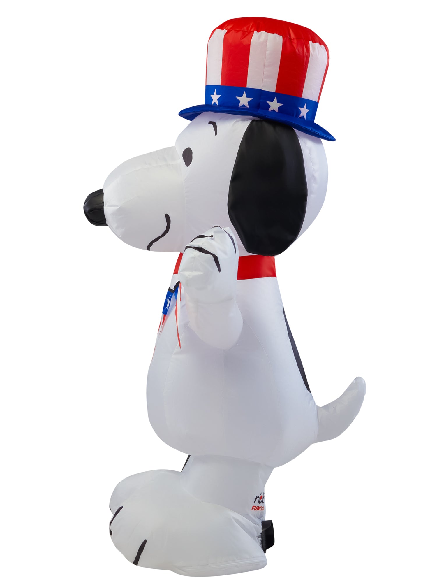 3.5 Foot Peanuts Snoopy Patriotic Inflatable Lawn Decoration - costumes.com