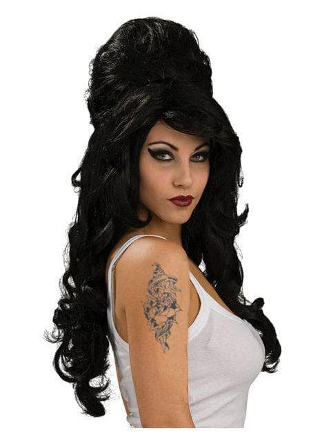 Women's Black Beehive Rehab Wig - costumes.com