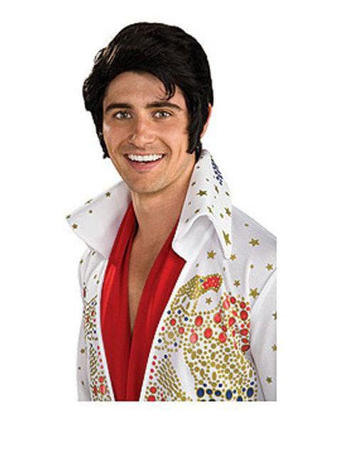 Men's Black Elvis Wig - costumes.com