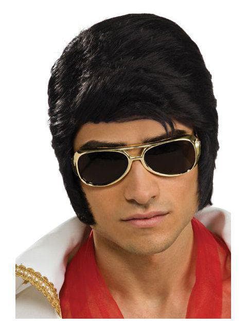 Men's Black Elvis Wig - Deluxe - costumes.com