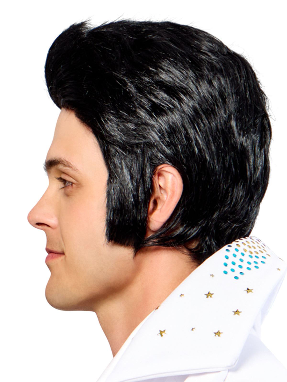 Men's Black Elvis Wig - Deluxe - costumes.com