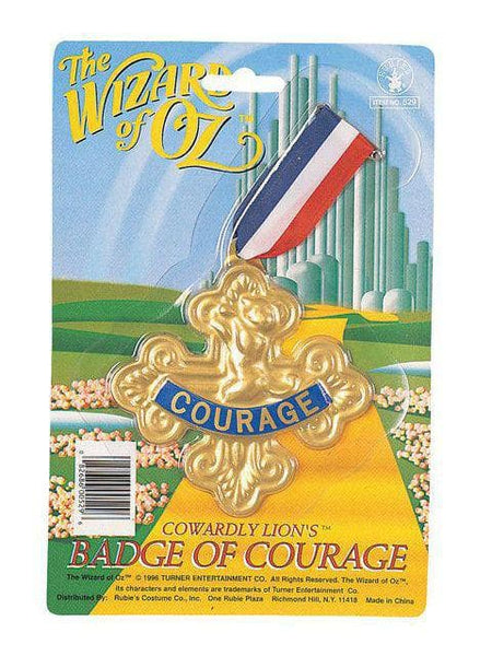 Adult Wizard of Oz Cowardly Lion Badge Of Courage