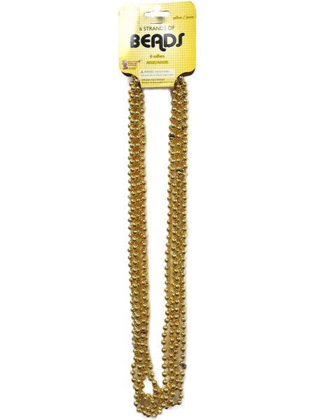 Adult Yellow Mardi Gras Bead Necklaces