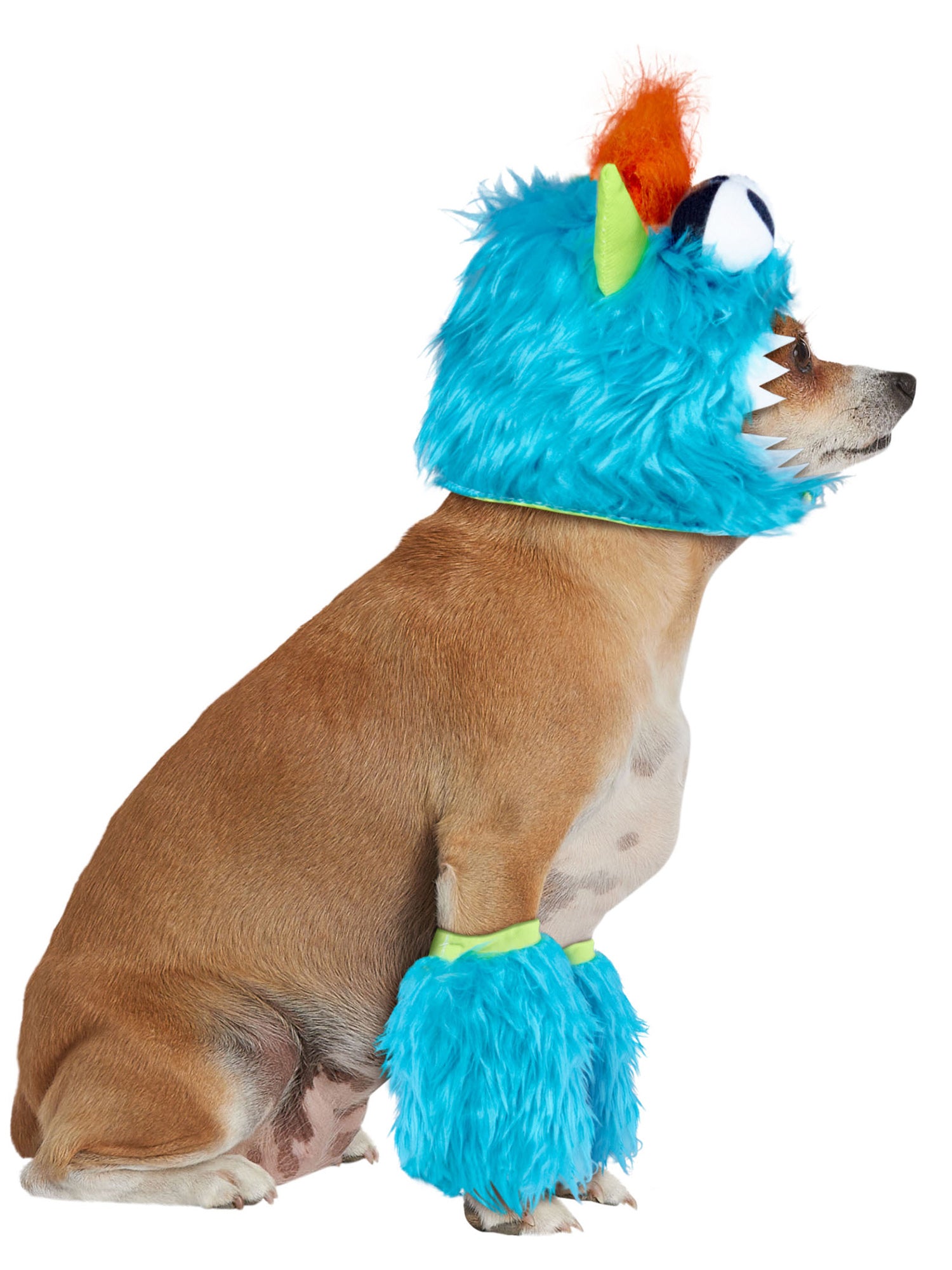 Blue Monster Pet Headpiece and Leg Fluffies - costumes.com
