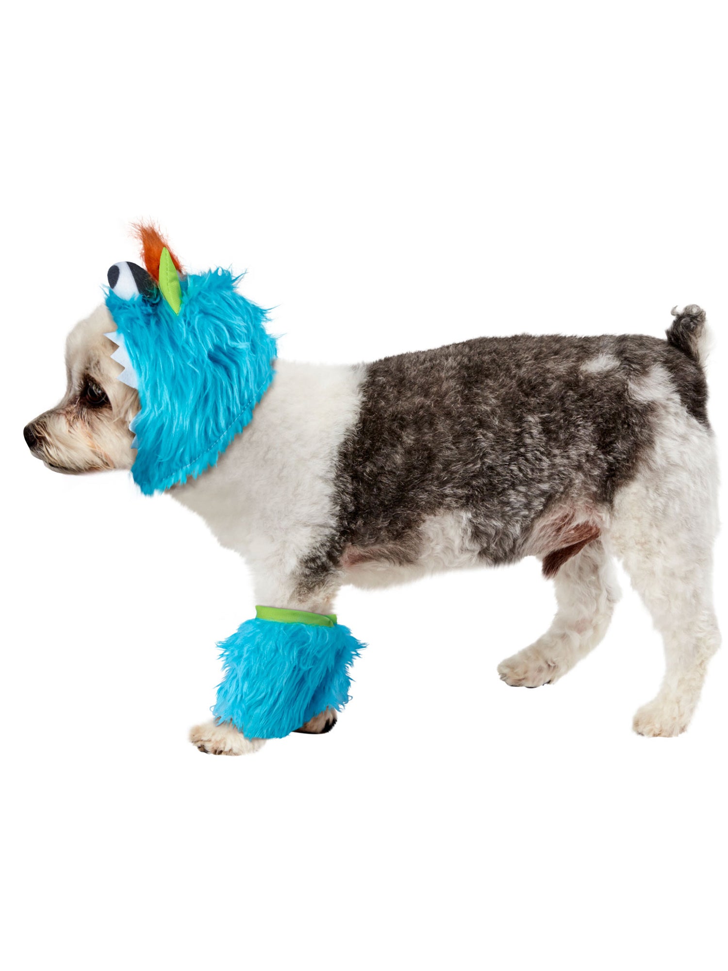 Blue Monster Pet Headpiece and Leg Fluffies - costumes.com
