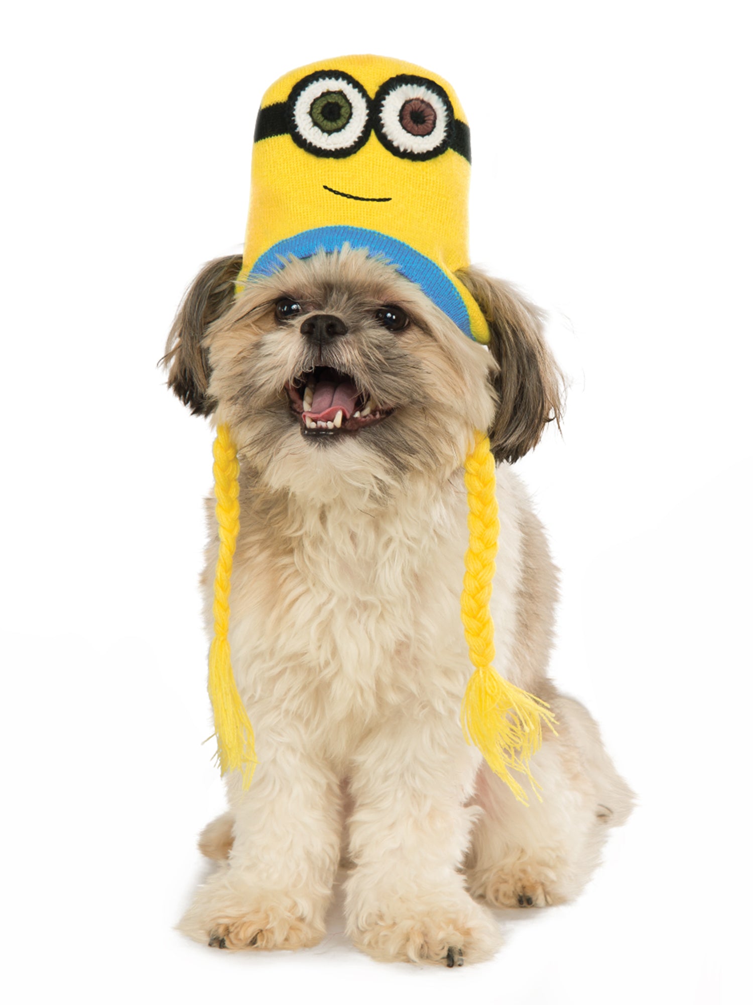 Despicable Me Minion Bob Knit Pet Hat with Tassles - costumes.com