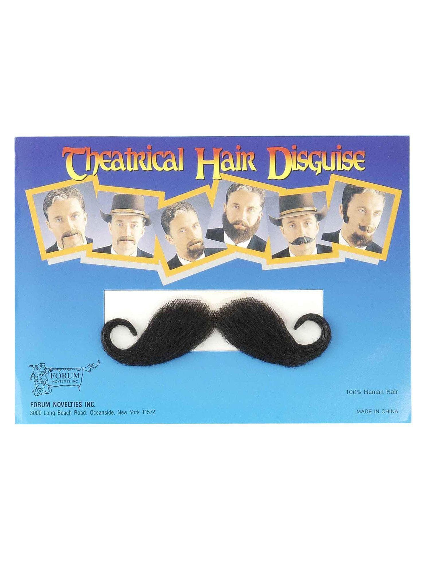 Adult Black Handlebar Mustache - costumes.com