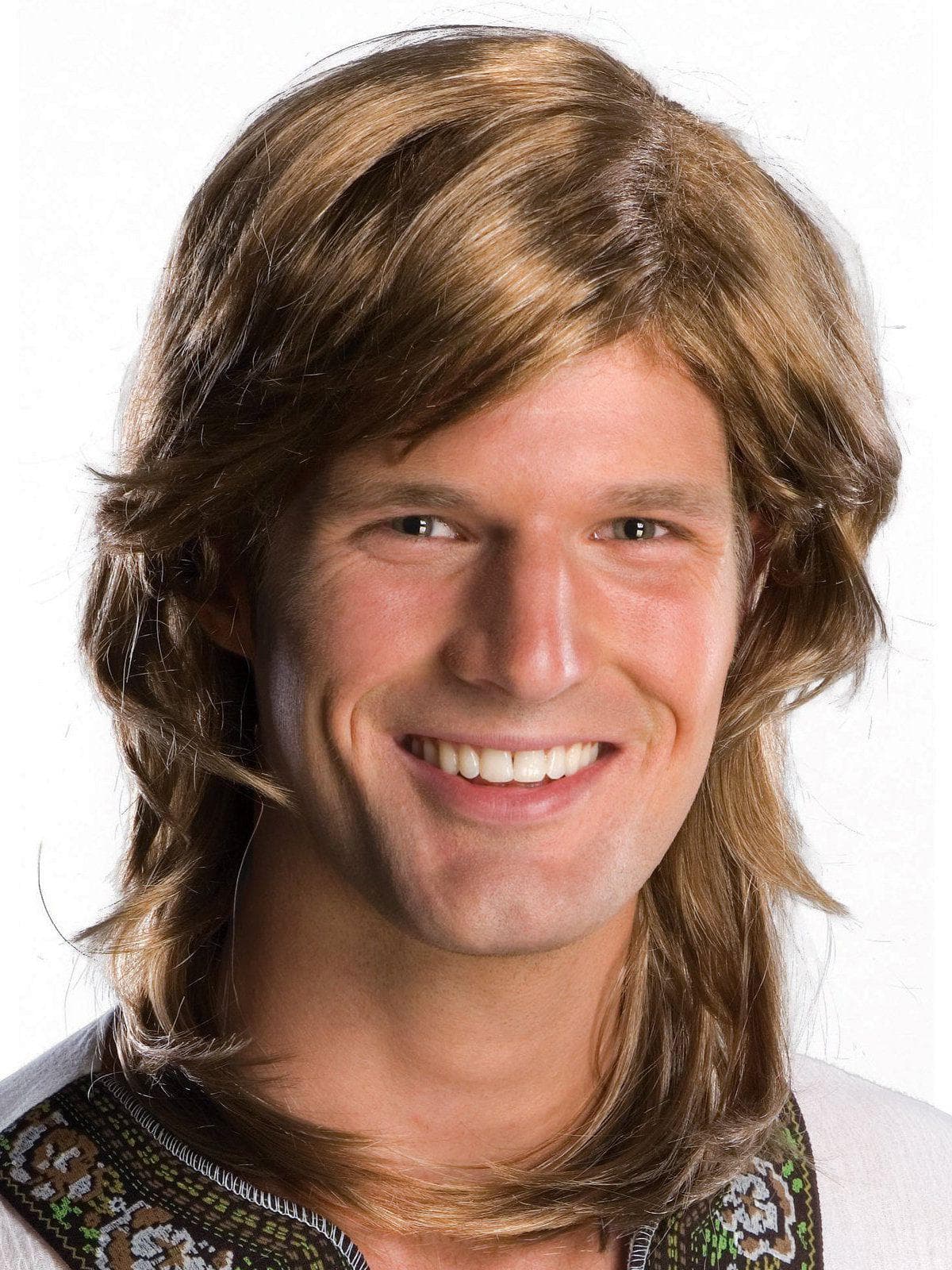 Men's Brown 1970's Shag Wig - costumes.com