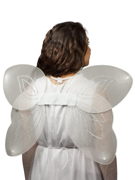 Adult White Sheer Angel Wings