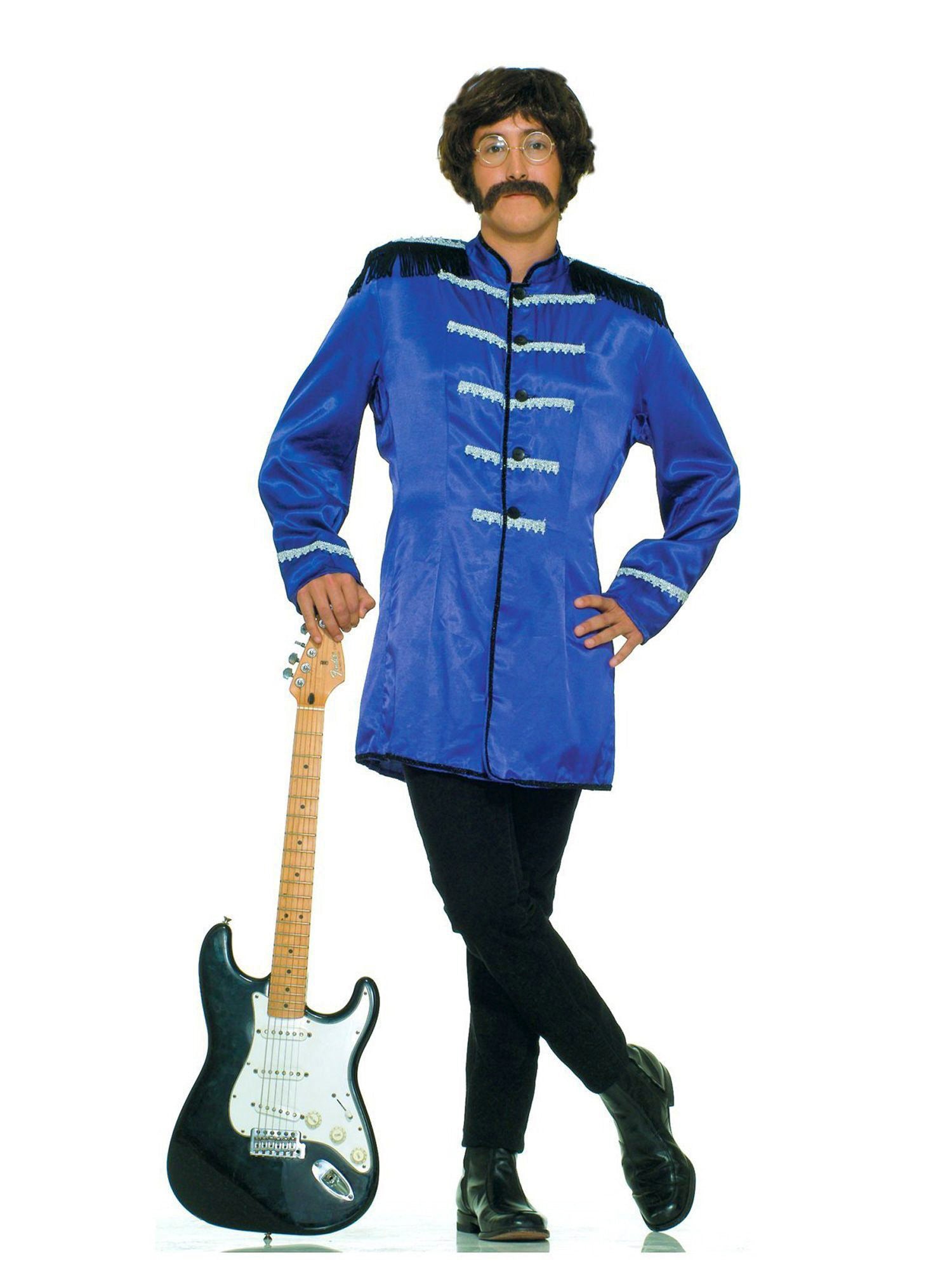 Men's British Rock Band Blue Jacket - costumes.com